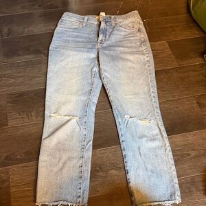 Madewell Light Blue Straight Leg Jeans